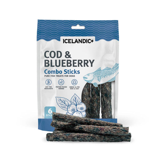 Icelandic - Cod & Blueberry Sticks - 2oz