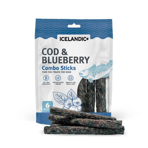 Icelandic - Cod & Blueberry Sticks - 2oz